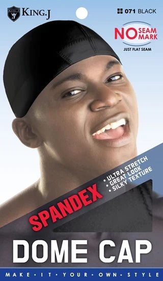 King J Spandex Dome Cap – K-Laba 071 BLACK | Shop at CC Hair & Beauty UK