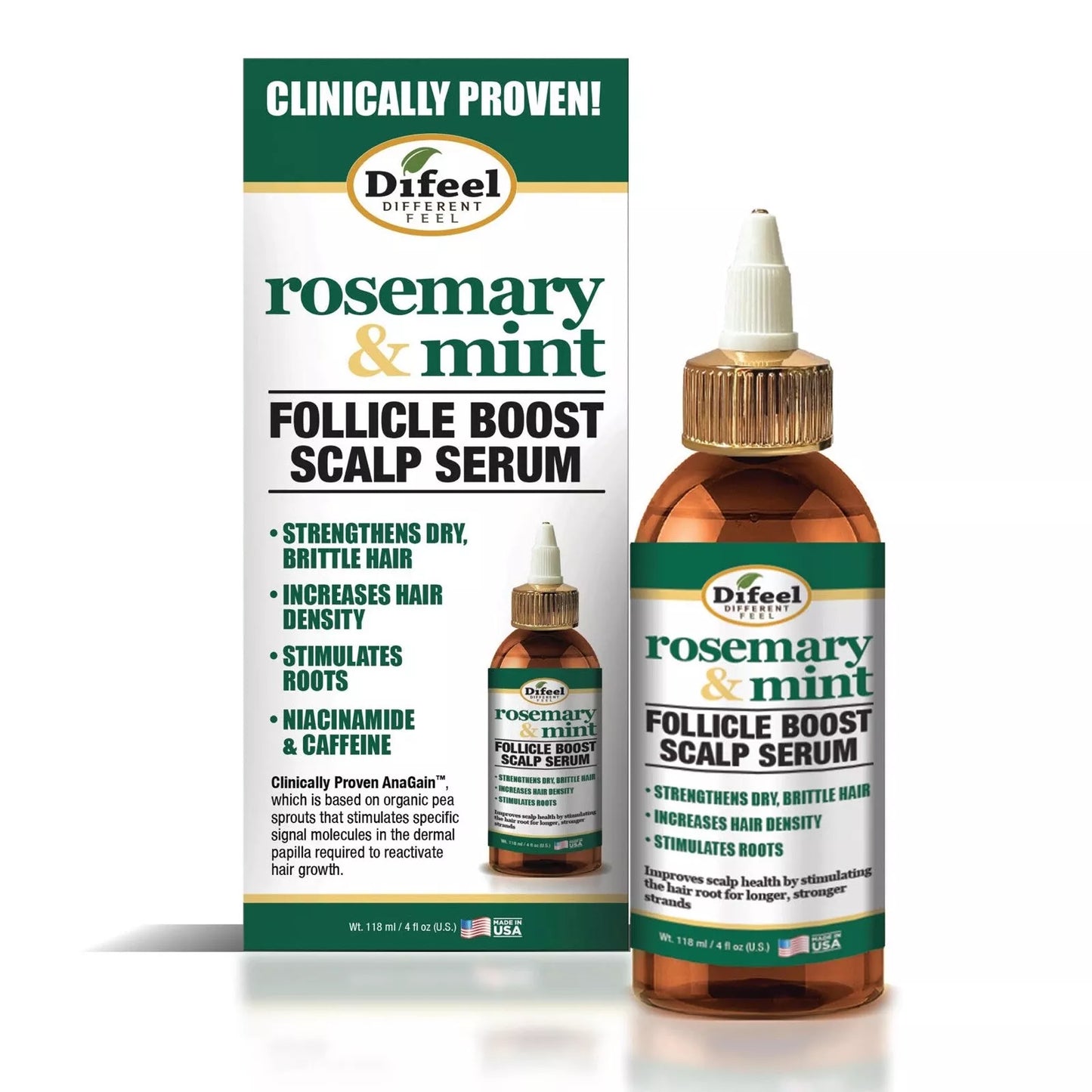 Difeel Rosemary & Mint Follicle Boost Scalp Serum 4Oz | Shop at CC Hair & Beauty UK
