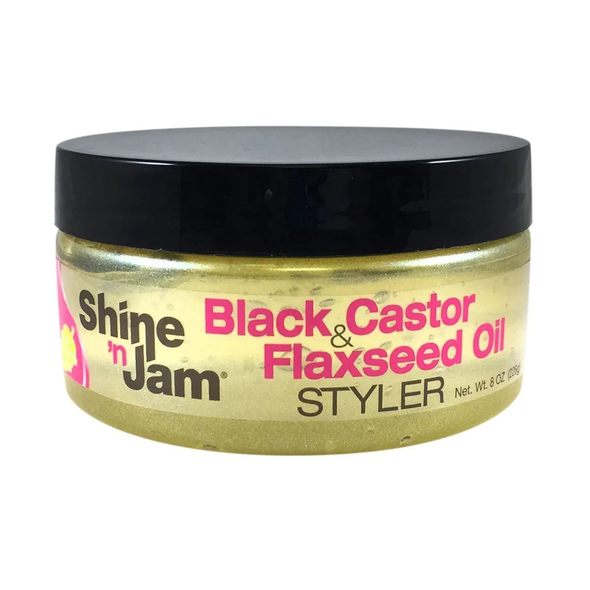 Shine'N Jam Black Castor Oil& Flaxseed Oil Styler 8Oz | CC Hair & Beauty UK