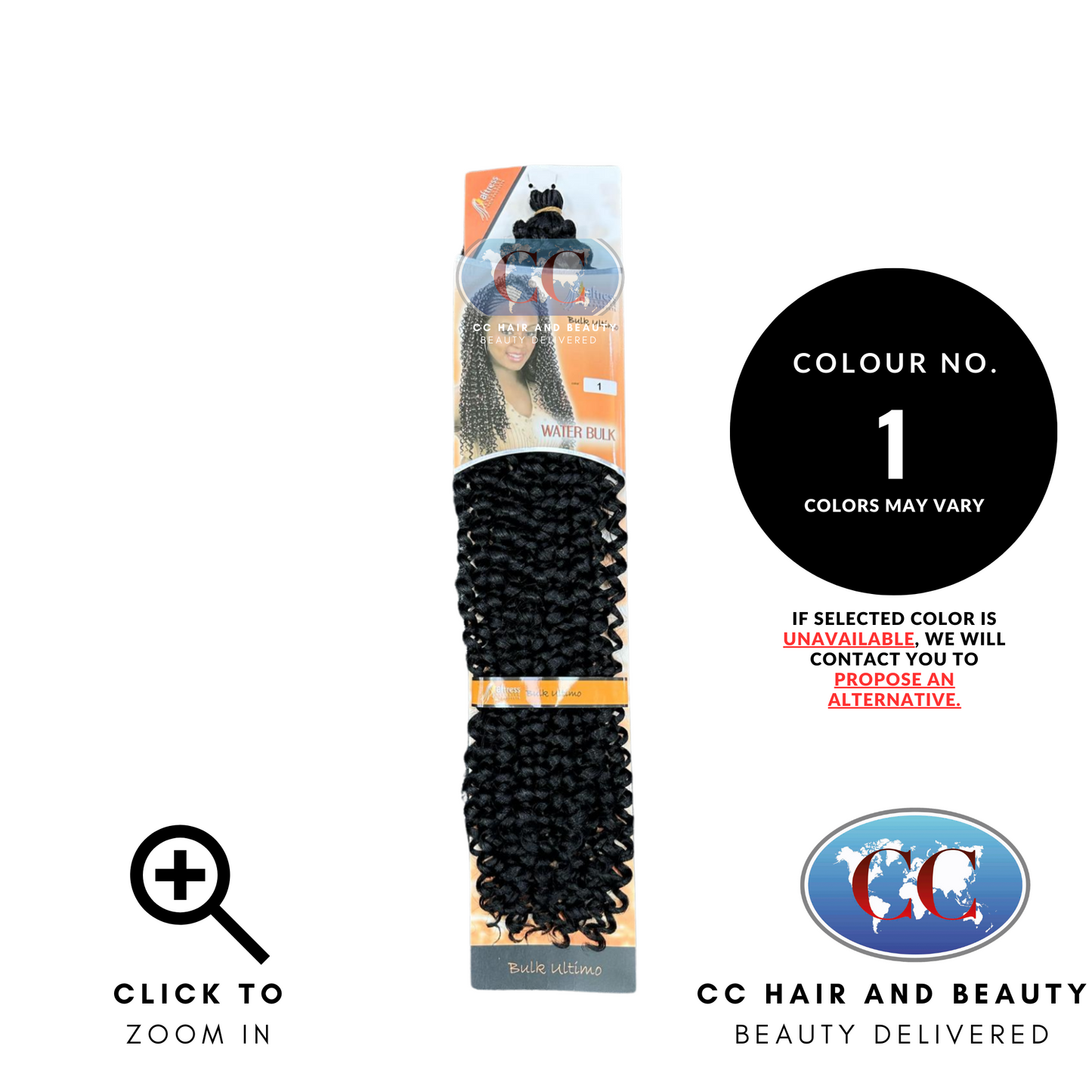 Aftress Synthetic Hair - Water Bulk- colour 1