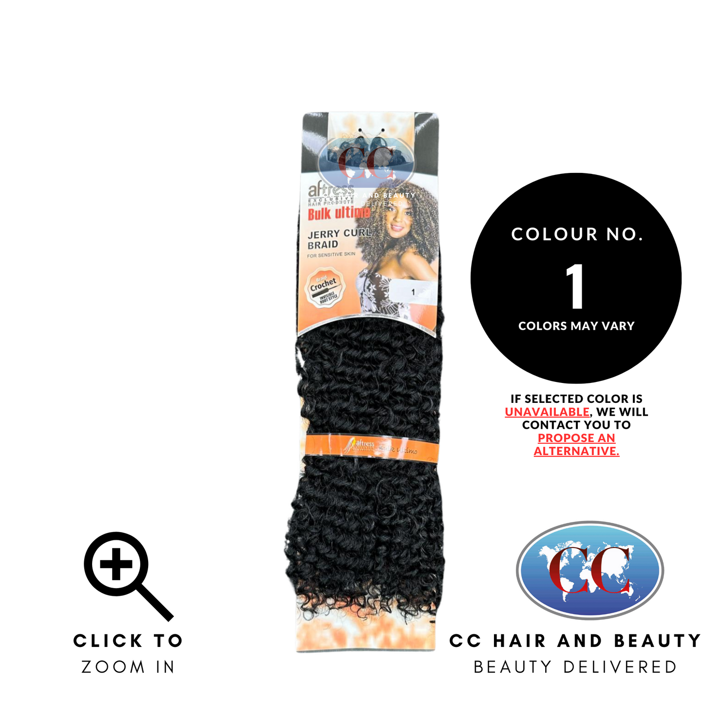 Aftress Bulk Ultimo Jerry Curl Braid-colour 1
