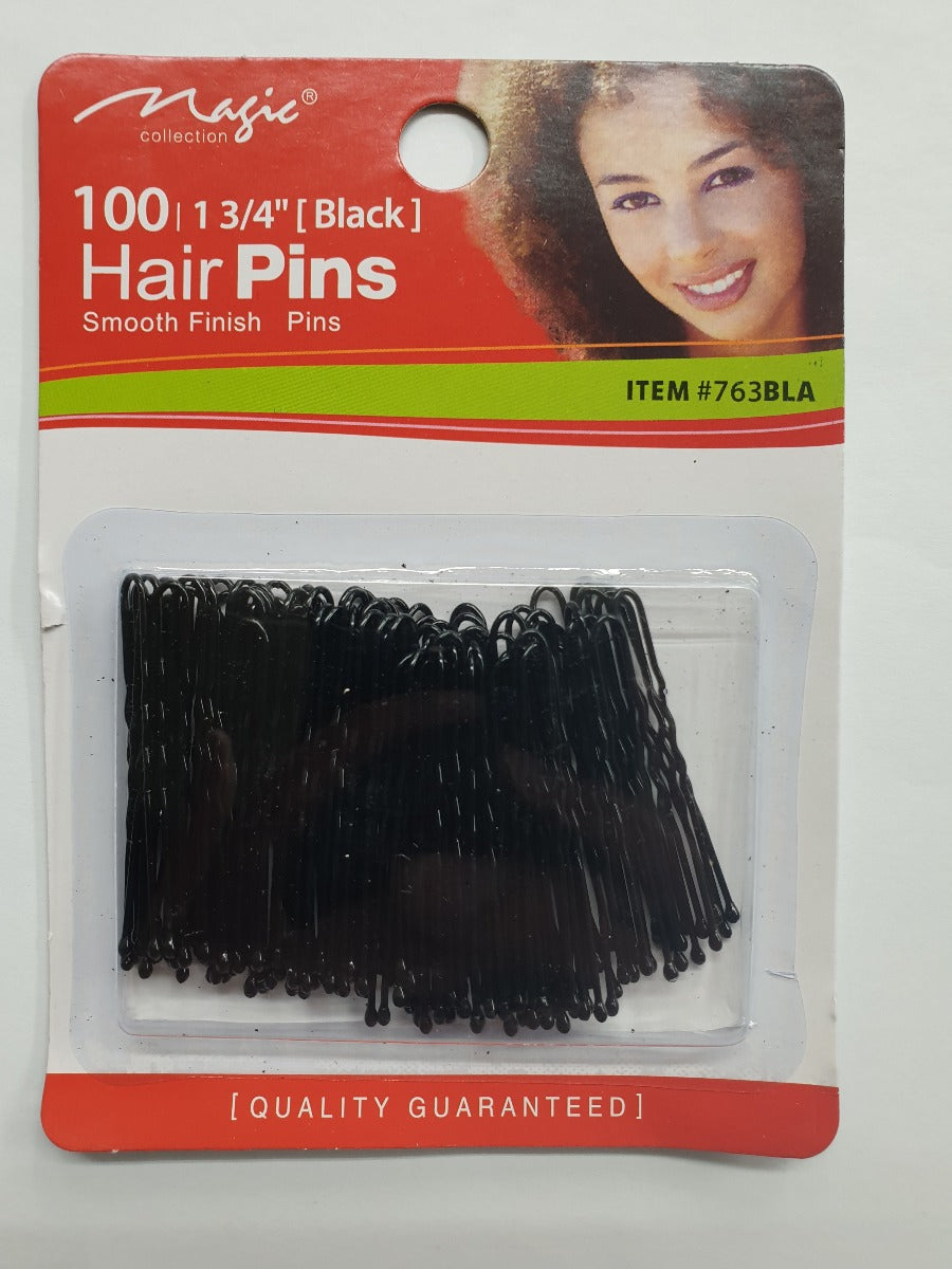 Magic Collection 13-4" Black Hair Pins (100Pcs) | Shop at CC Hair & Beauty UK
