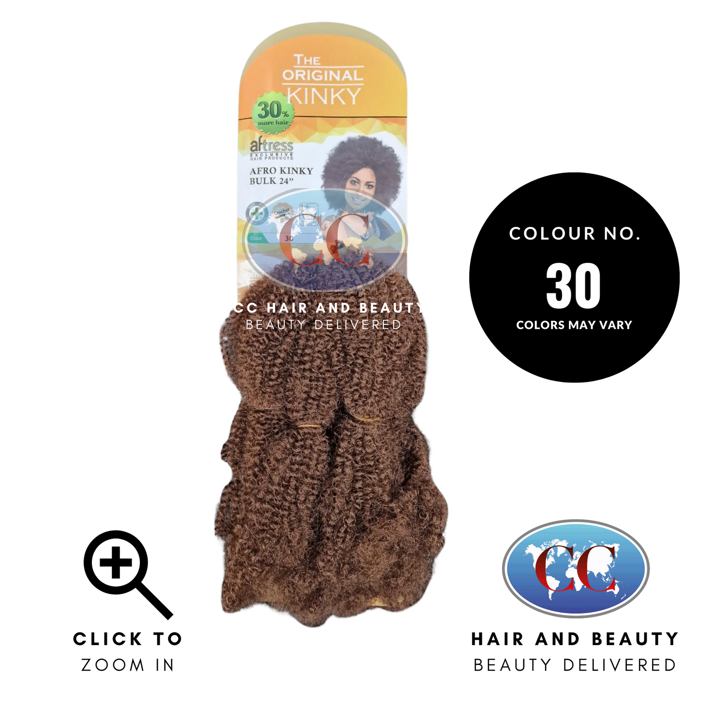 Aftress Afro Kinky Bulk 24"-Colour 30