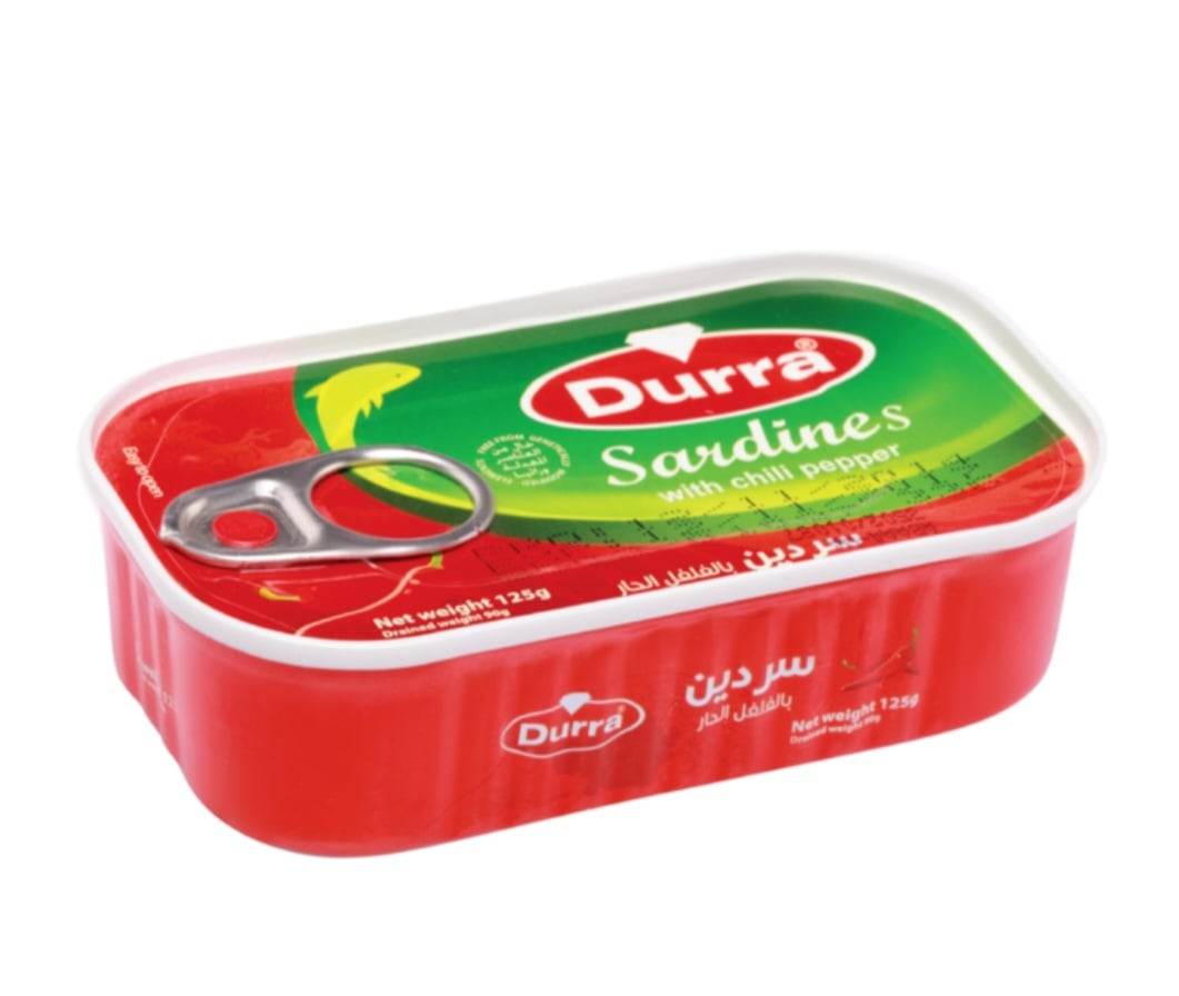 Durra Hot Sardines 125g