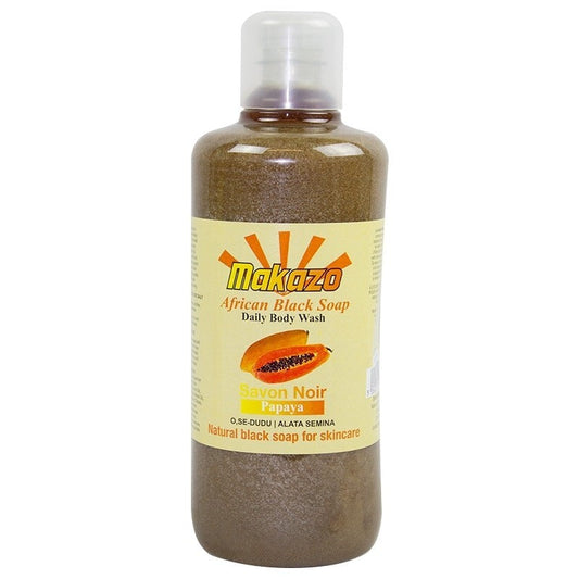 Makazo Daily Body Wash - Papaya Natural Black Soap For Skincare | Shop at CC Hair & Beauty UK