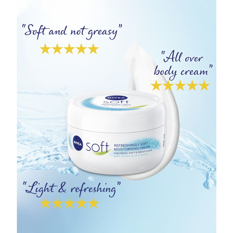 Nivea Soft Moisturising Cream for face, hands and body- 200ml - view 3