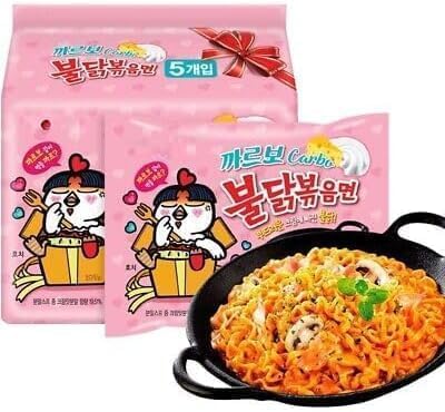 Buldak Carbonara Hot Chicken Flavour Ramen Noodles Pack of 5