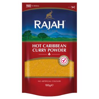 Rajah Hot Caribbean Style Curry Powder 100G