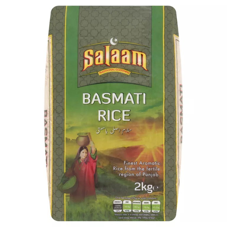 Salaam Basmati Rice Punjabi Aromatic Basmati Rice 2kg