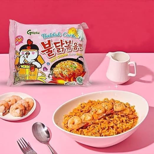 Buldak Carbonara Hot Chicken Flavour Ramen Noodles Pack of 5