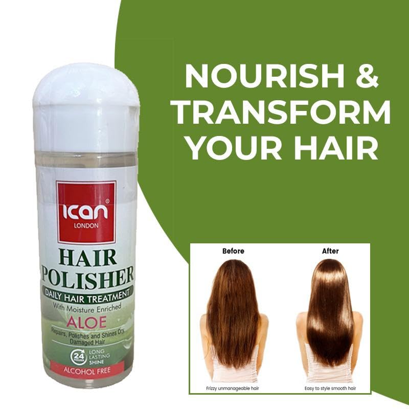 Ican - London Ican London Hair Polisher Treatment Aloe Serum Alcohol Free 207ml | CC Hair & Beauty Leeds