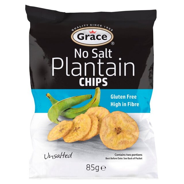 Grace Plantain Chips No Salt 85g