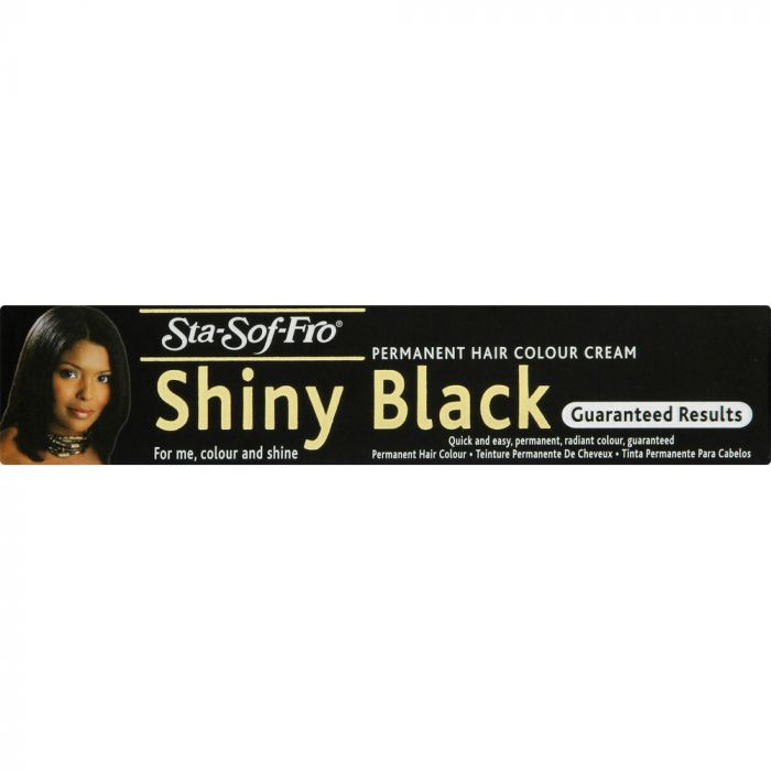 Sta Sof Fro Shiny Black Permanent Hair Colour Cream - 25Ml | Shop at CC Hair & Beauty UK