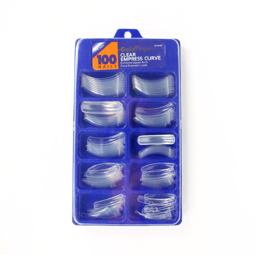 KISS GoldFinger 100 Clear Empress Curve Nails | Shop at CC Hair & Beauty UK