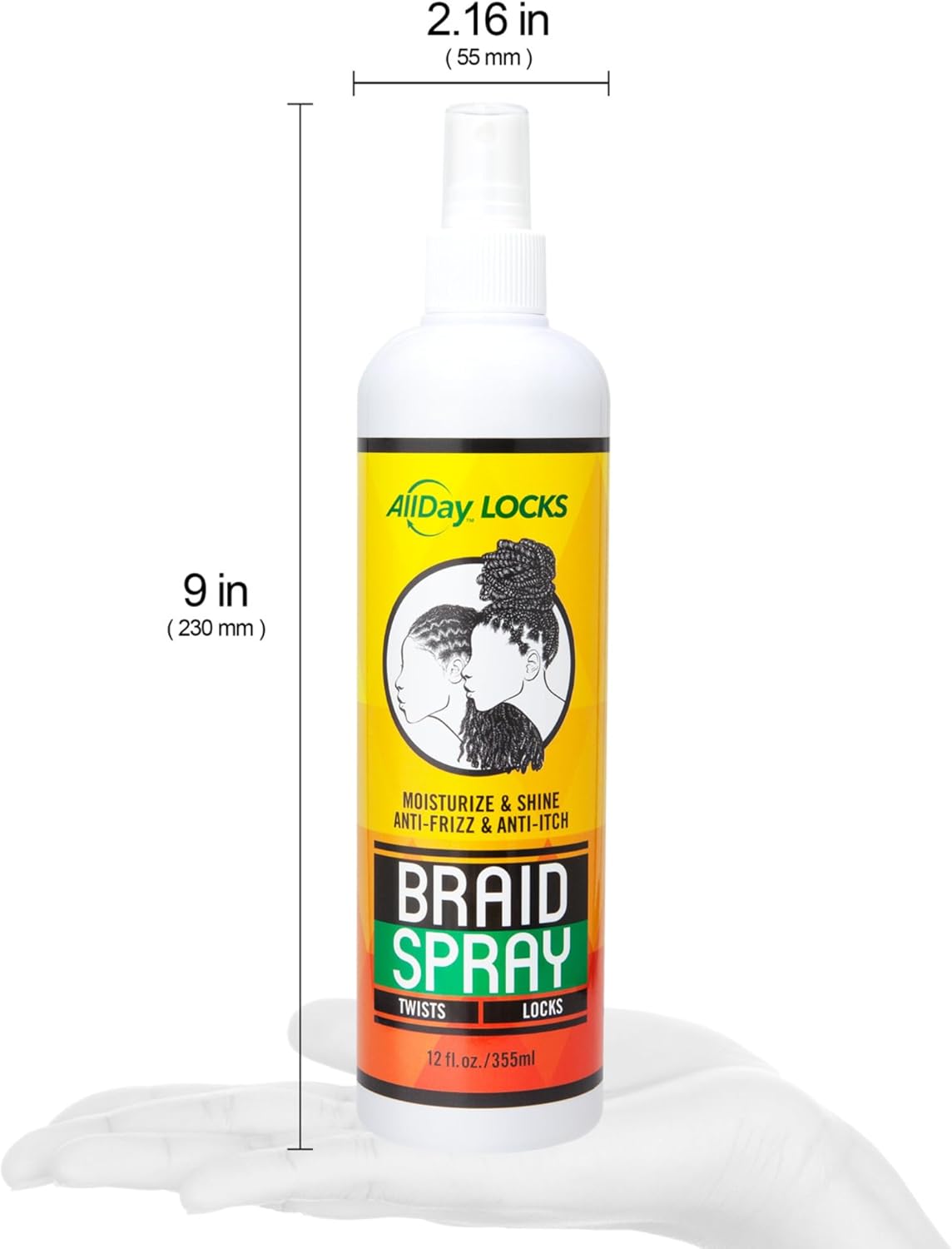 AllDay Locks AllDay Locks Braid Spray 12oz | CC Hair & Beauty Leeds