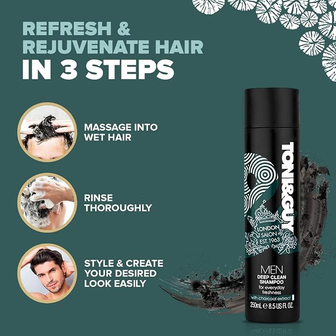 Toni & Guy Men Deep Clean Shampoo, 250ml - view 5