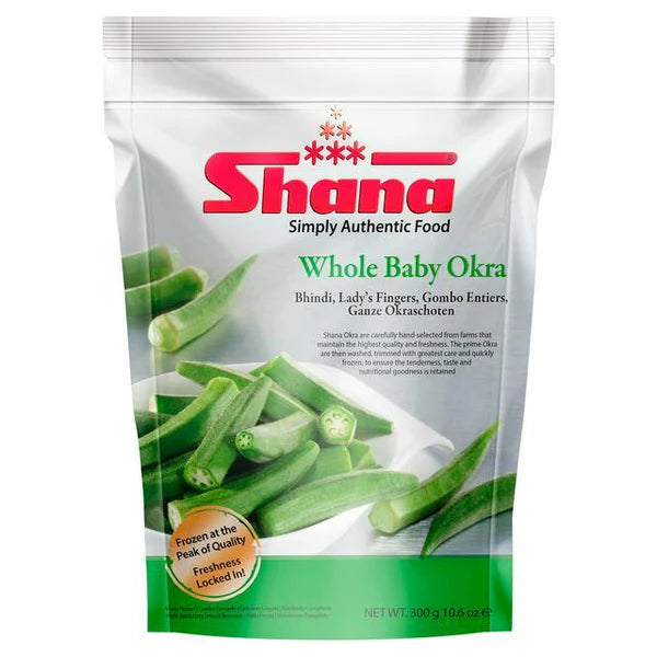 Shana Okra Whole Frozen