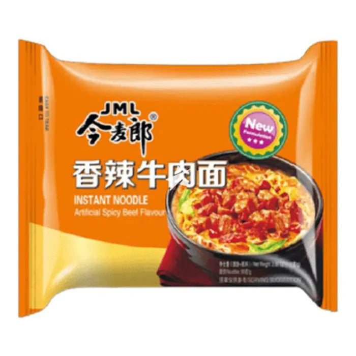 Jinmailang Instant Noodle Artificial Spicy Beef Flavour 110g
