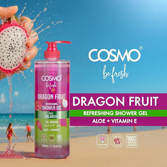 Cosmo Be Fresh Dragon Fruit Shower Gel with Aloe & Vitamin E 1000ml - view 2