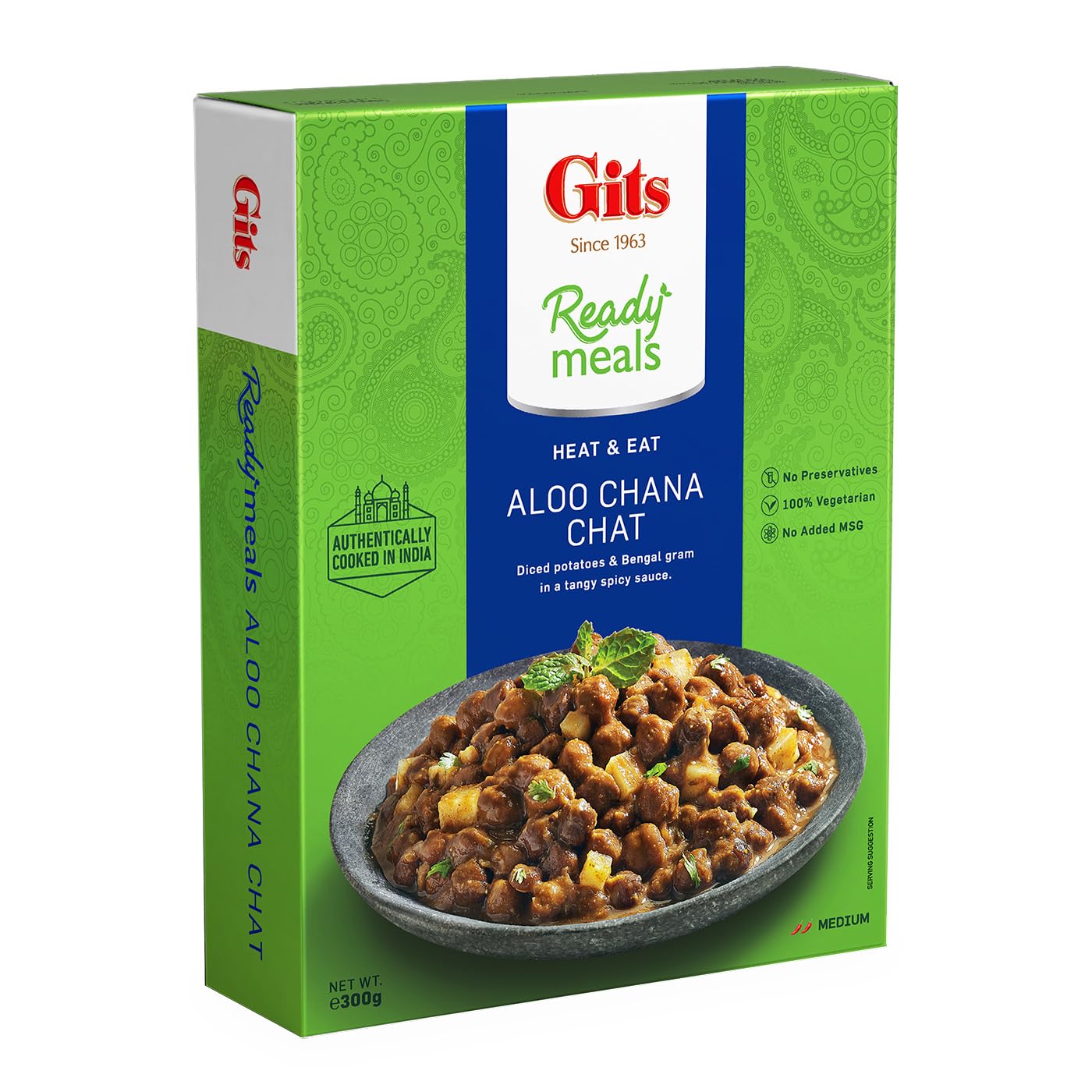 Gits Ready to Eat Aloo Chana Chat, 300g