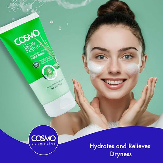 COSMO DESIGNS Glow Natural Aloe Vera Hydrate Face Wash 150ml - view 2