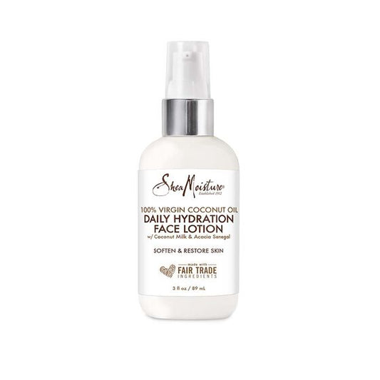 Shea Moisture Daily Hydration Face Lotion for All Skin Types 100% Virgin Coconut Oil for Daily Hydration 3oz