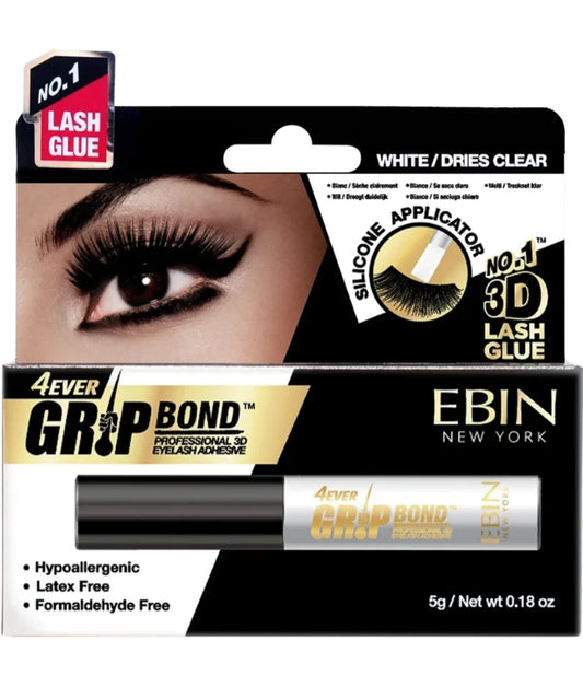 EBIN New York - Grip Bond Ebin New York Grip Bond 3D Eyelash Adhesive With Silicone Applicator | CC Hair & Beauty Leeds