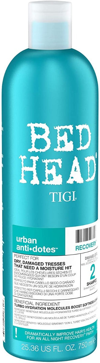 Bed Head By Tigi Urban Antidotes Recovery Moisture Shampoo For Dry Hair 750 Ml | Shop at CC Hair & Beauty UK