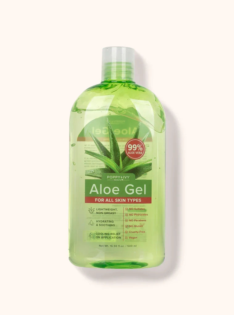 Poppy & Ivy - Aloe Gel 99% Aloe Gel For All Skin Types - 500ml