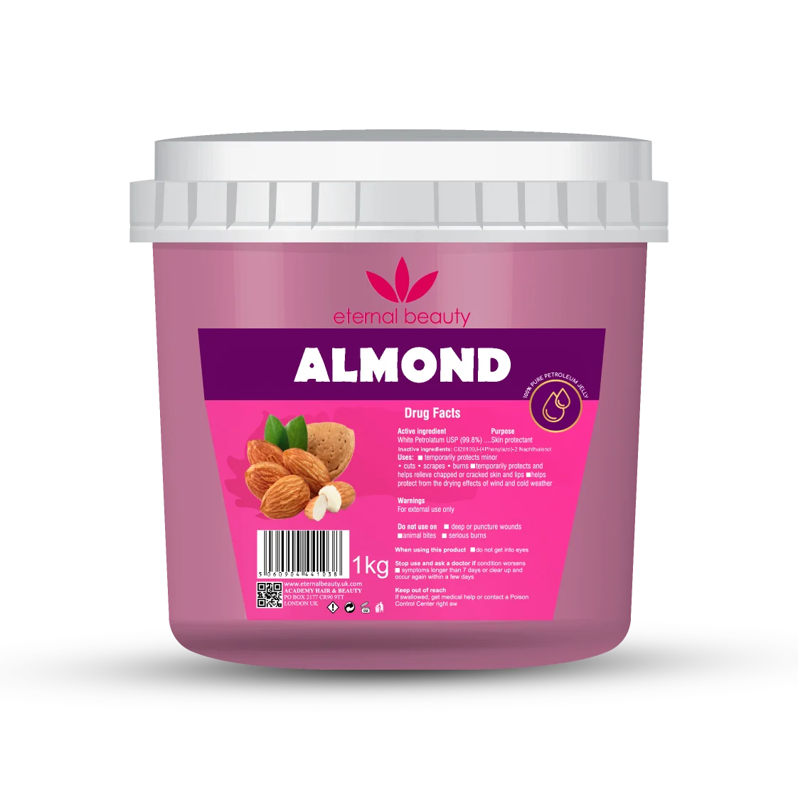 Eternal Beauty Almond Pure Petroleum Jelly 1kg | Shop at CC Hair & Beauty UK