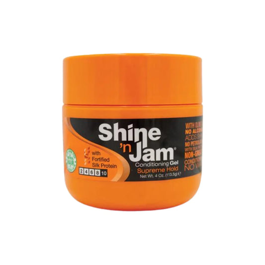 Ampro Shine ’n Jam Conditioning Gel Supreme Hold For Braids 4oz | Shop at CC Hair & Beauty UK