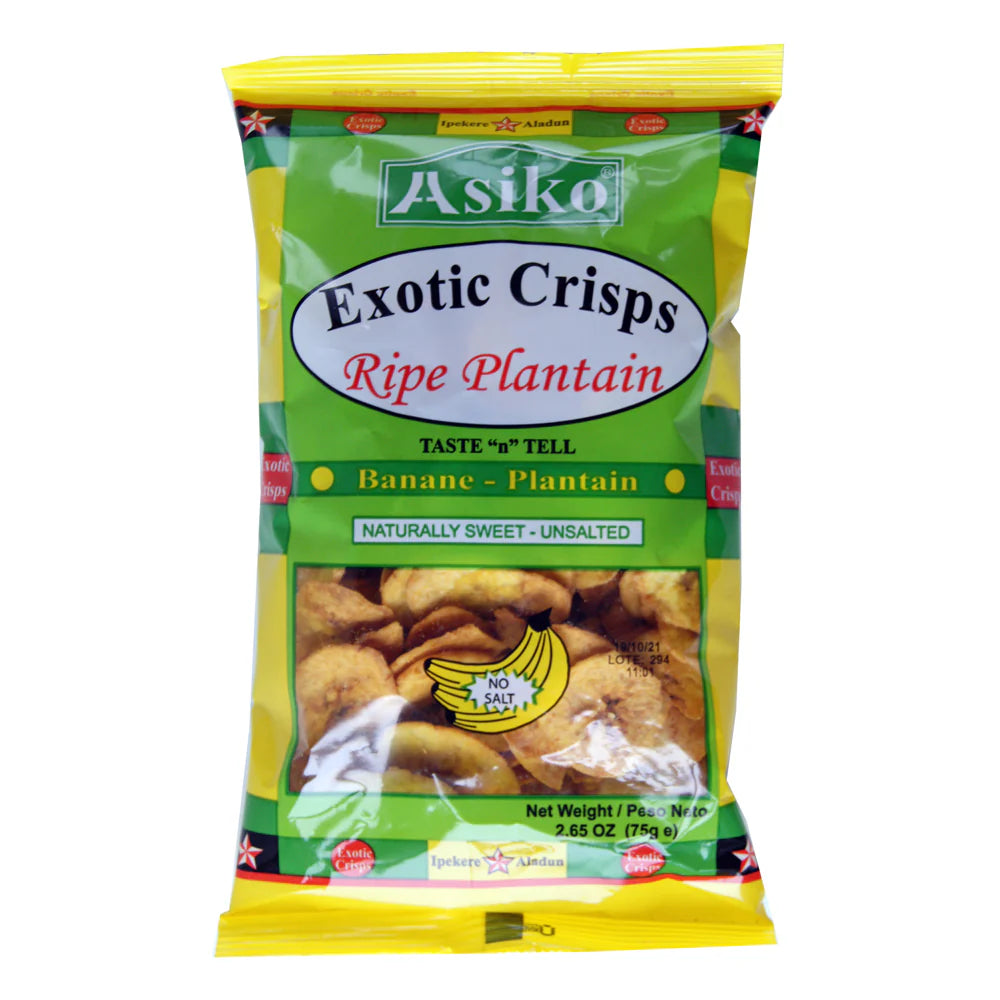 Asiko Exotic Plantain Crisp Original 75g