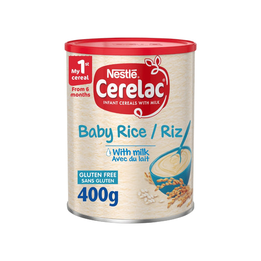 Nestle Cerelac - Infant Cearals with Milk (Baby Rice Riz) From 6 months 400g