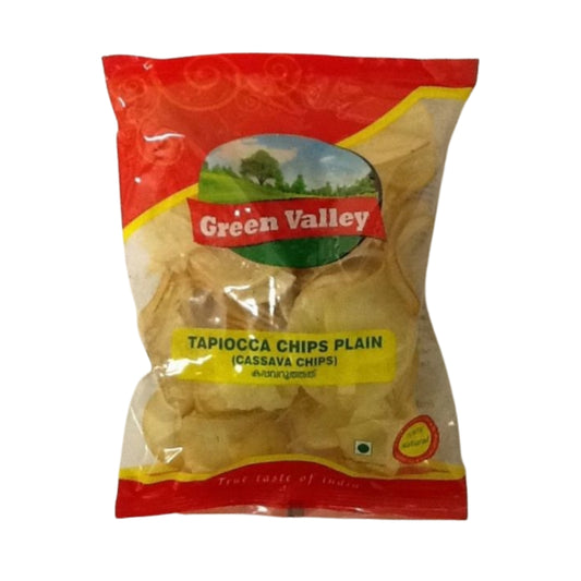Green Valley Tapioca Chips Plain (Cassava Chips) 180g