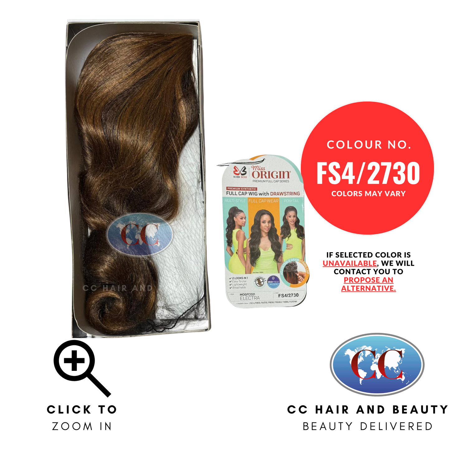 Bobbi Boss Full Cap Wig Miss Origin MOGFC021 Electra-Colour FS4/2730