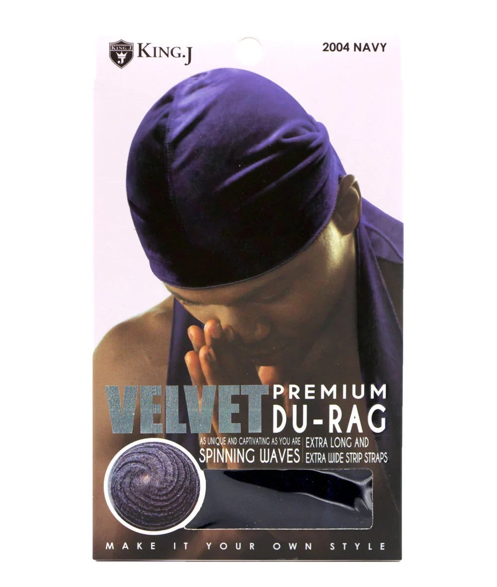 King J Spinning Waves VELVET PREMIUM DURAG - product detail | CC Hair & Beauty
