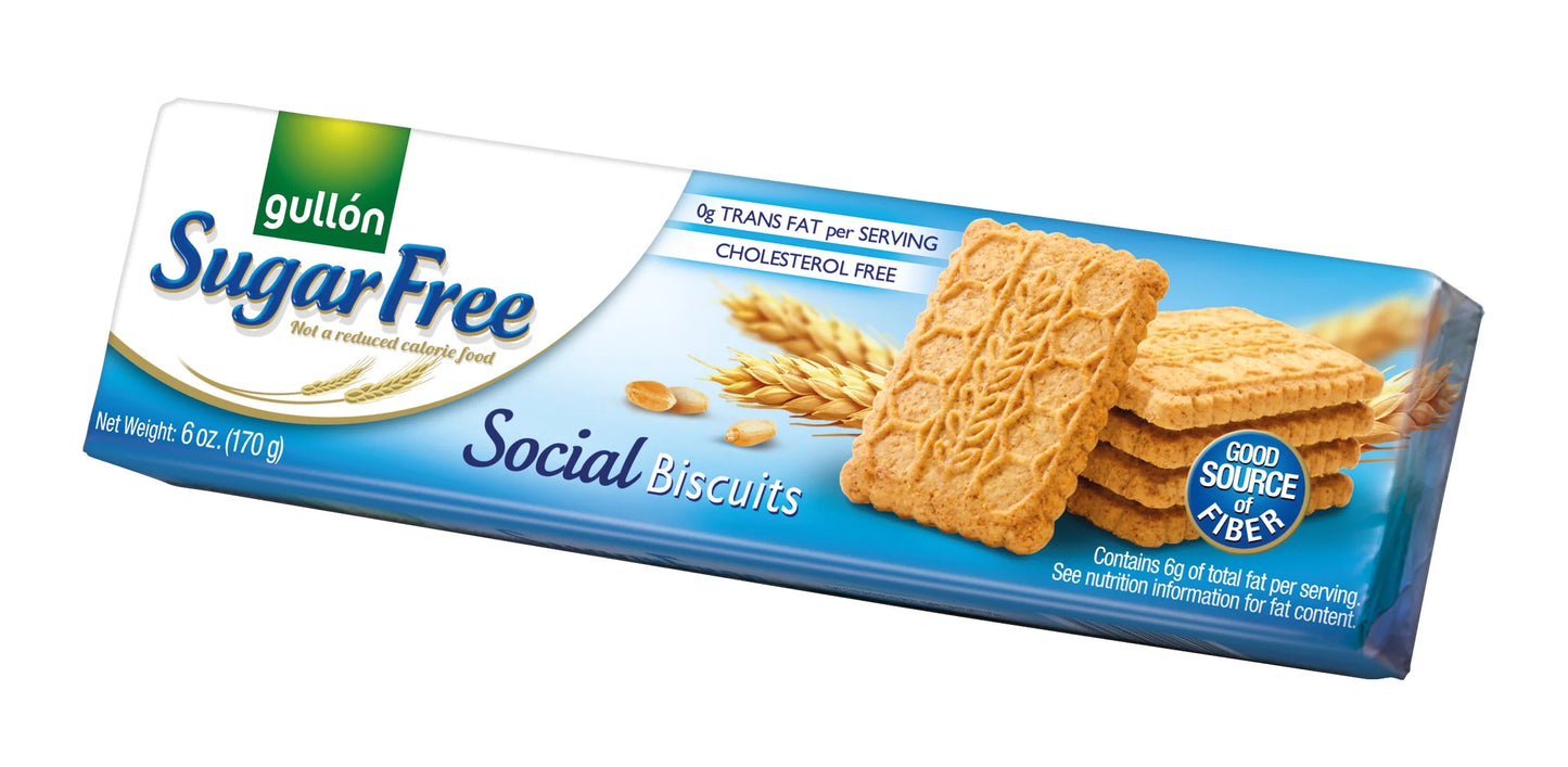 Gullon Sugar Free Fiber Biscuits 170g