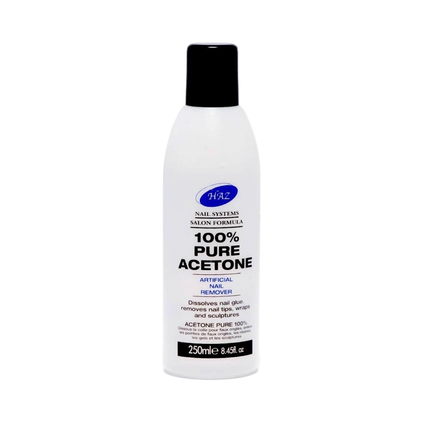 Haz 100% Pure Acetone Artificial Nail Polish Remover - 8.45Oz | Shop at CC Hair & Beauty UK