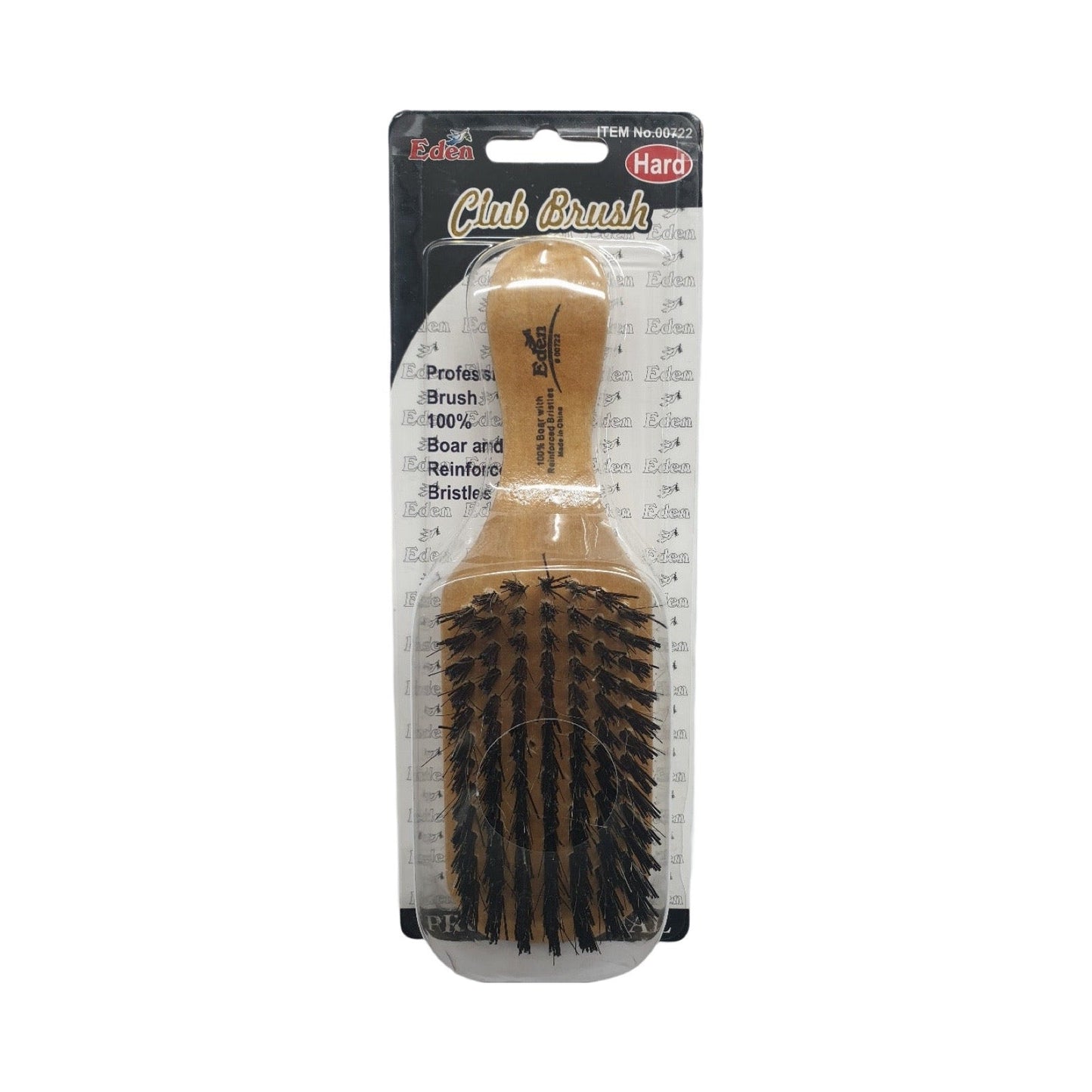 Eden Club Brush Hard 100% Boar And Reinforced Bristles No. 00722 | Shop at CC Hair & Beauty UK