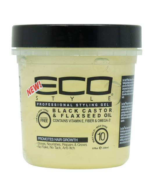 Eco Styler Professional Black Castor And Flaxseed Oil Hair Styling Gel | CC Hair & Beauty UK