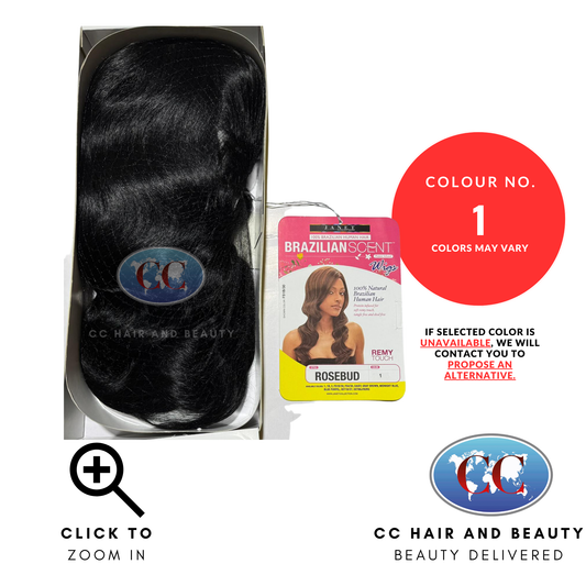 Janet Collection Human Hair Blend Lace Front Wig Brazilian Scent - Rosebud-Colour 1