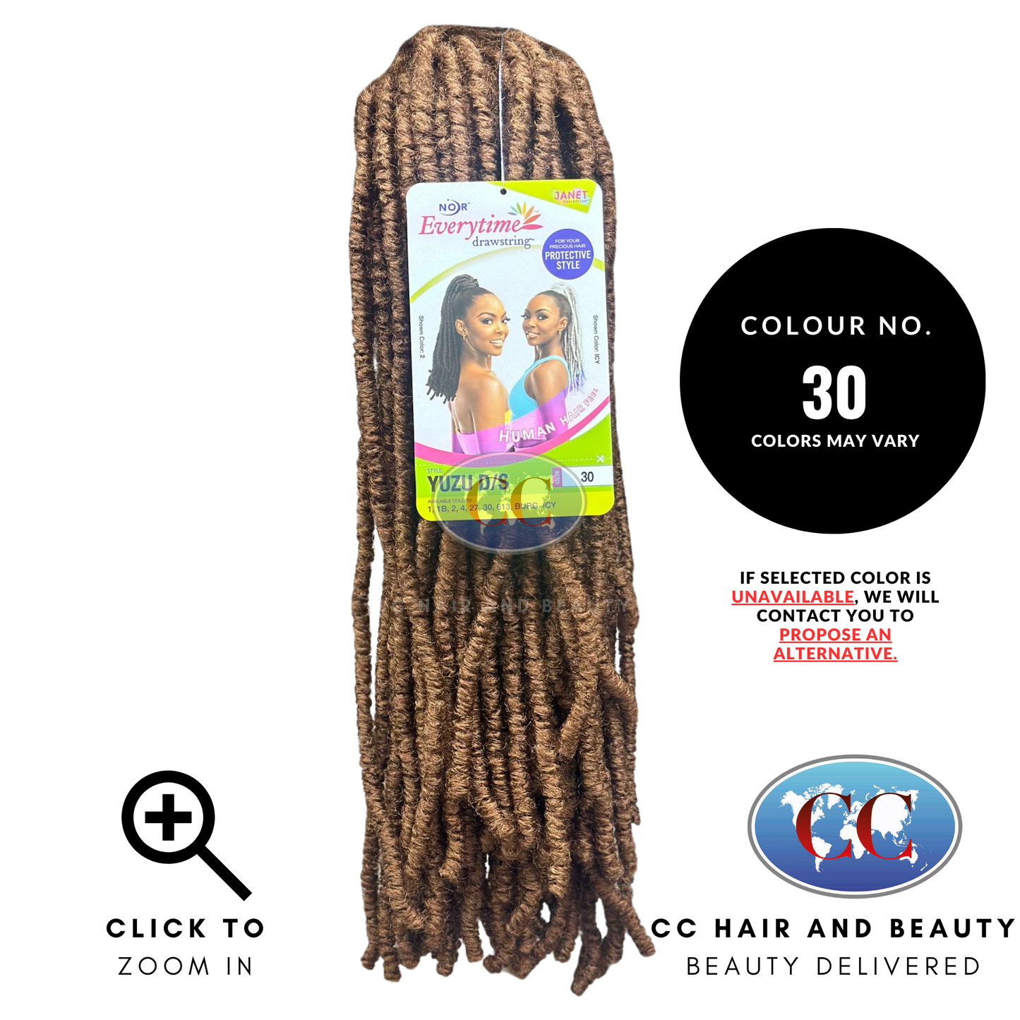 Janet Yuzu D/S Drawstring Ponytail-Colour 30