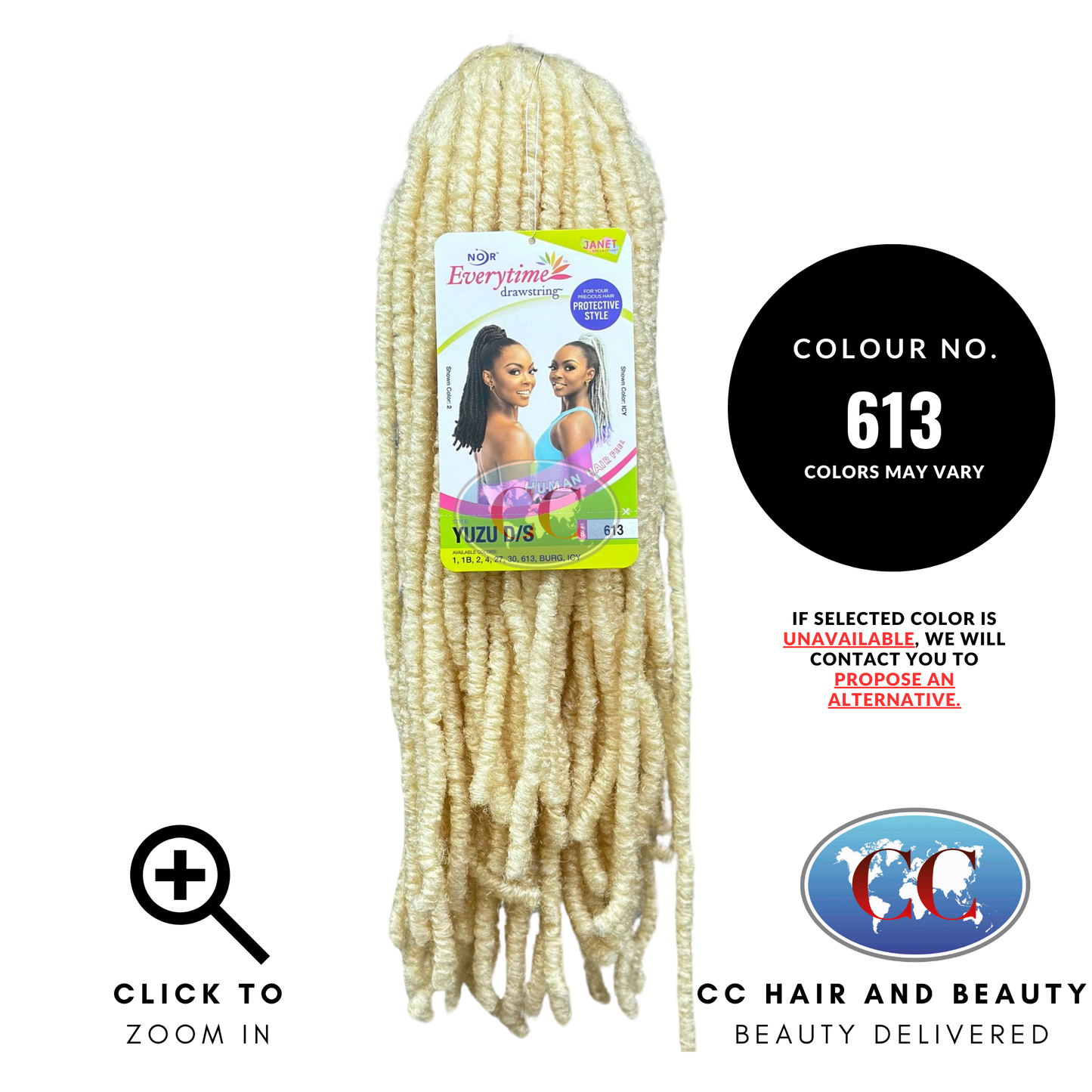Janet Yuzu D/S Drawstring Ponytail-Colour 613