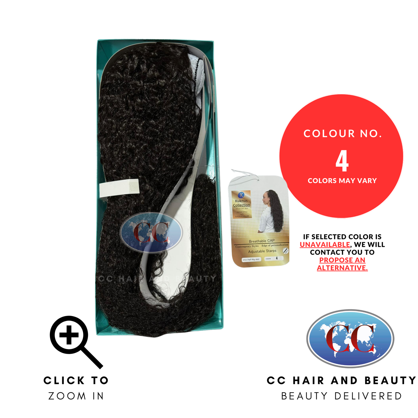 Kuknus Half Wig-JAZZ - available online | CC Hair & Beauty UK