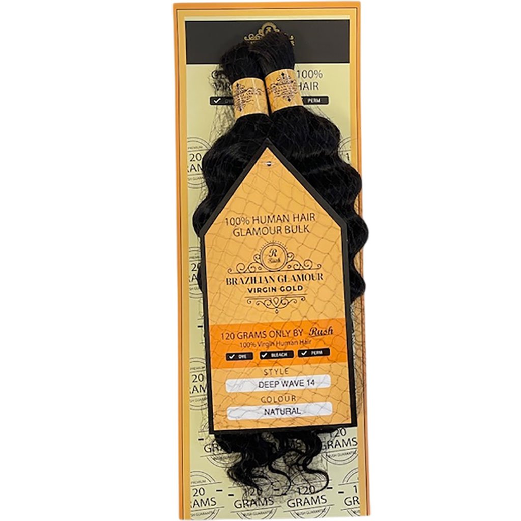Rush Human Hair Brazilian Glamour Virgin Gold Deep Wave Bulk - Natural Color - view 2