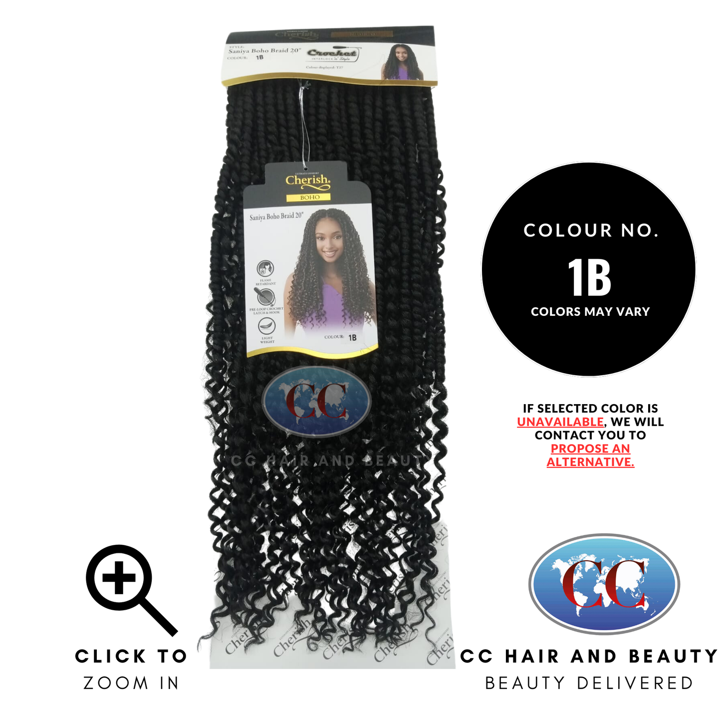Cherish Synthetic Hair Boho Saniya Boho Braid 20" - available online | CC Hair & Beauty UK