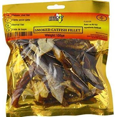 Africa's Finest Smoked/Dried Catfish Fillet, 100g