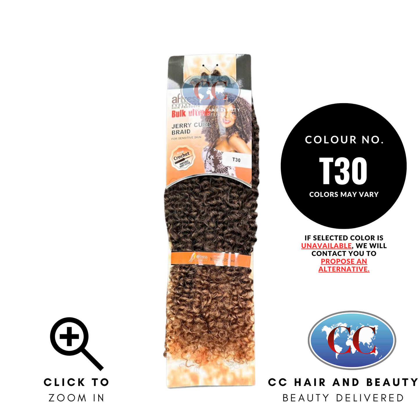 Aftress Bulk Ultimo Jerry Curl Braid-colour T30