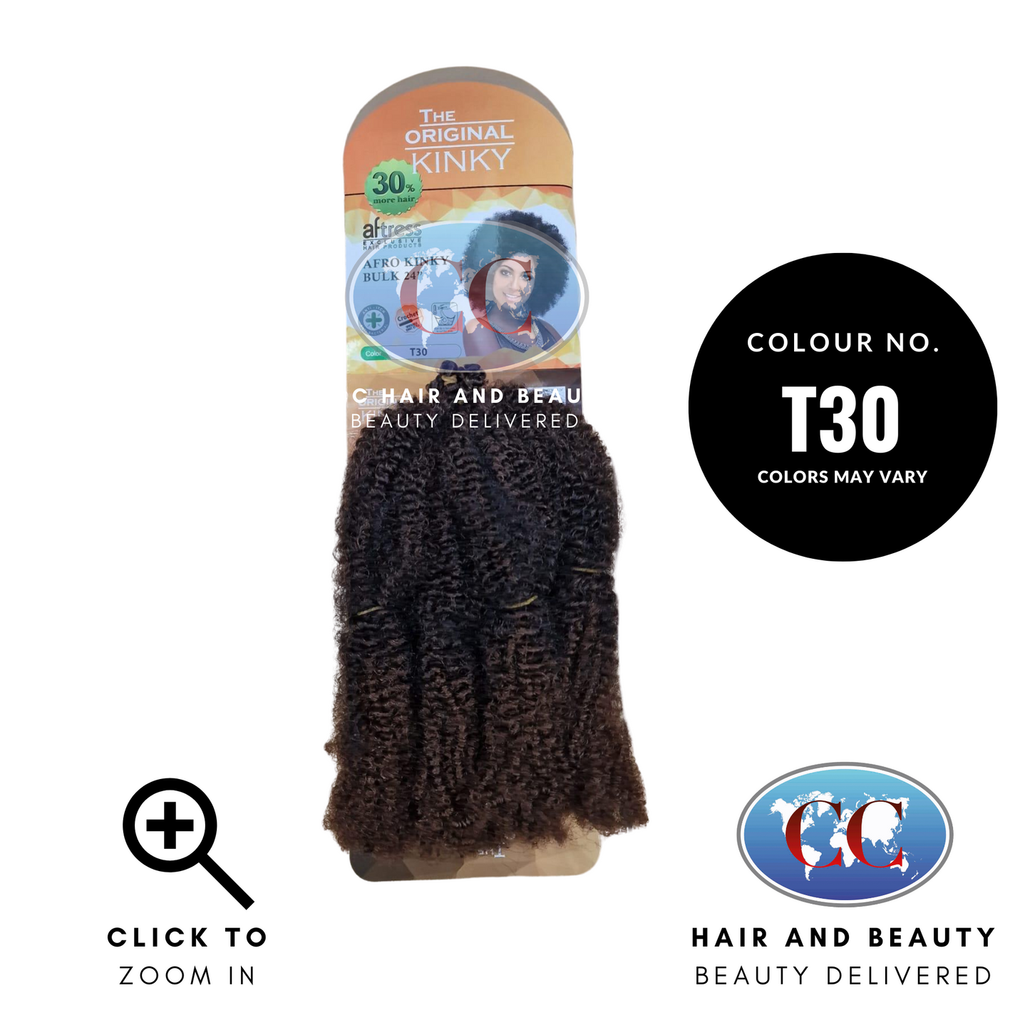 Aftress Afro Kinky Bulk 24"-Colour T30