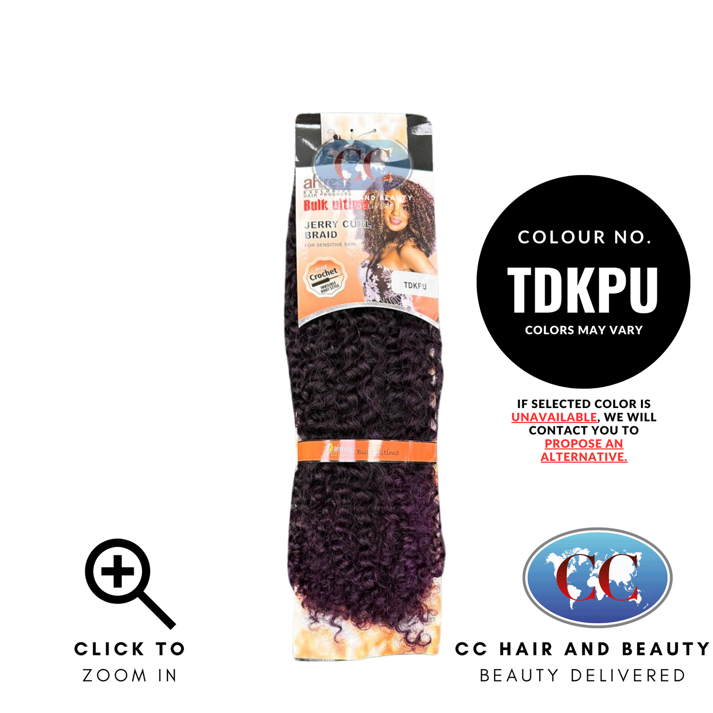 Aftress Bulk Ultimo Jerry Curl Braid-colour TDKPU